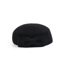 Small fresh three-dimensional bow wool beret~ autumn and winter women's high-end felt top hat juoda