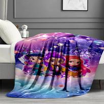 KPop Demon Hunters Print Blanket - Soft & Comfortable, for Bedroom, Travel, Sofa, Home Decoration - Birthday Christmas Gift for Friend 100cmx150cm blue