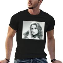 Jane Fonda TShirt anime t shirts oversize t shirts for Unisex cotton funny cotton t shirts Unisex  Tshirt 3XL black