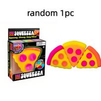 Schylling Needoh Pizza Sensory Stress Relief Cube, Fidget Cube For Anxiety Relief, Squeeze Toy For Focus, Adhd, Surprise Box, yellow