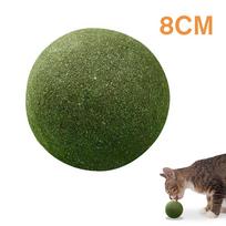 10cm Extra Large Catnip Ball Natural Cat Toy with Gallnut Fresh Breath Indoor Cats Interactive Teething Play Toy Pet Supplies