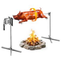 VEVOR Rotisserie Grilio 8 lygių aukščio elektrinis Rotisserie Grilio rinkinys, BBQ Grilių Rotisseries rinkinys su 60 kg apkrovos talpa, 38W variklis 174 x 53.5 x 86 cm