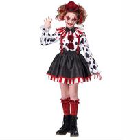 Helovino Vaikų Suaugusiųjų Klouno Kostiumas Festivalio Persirengimo Cosplay Klouno Cirko Scenos Kostiumas 130cm black
