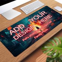 DIY Custom Gaming Mouse Pad Personalized Upload Image  Logo Design AntiSlip Waterproof Stitched Edge Extended Desk Mat 40x80x0.2cm