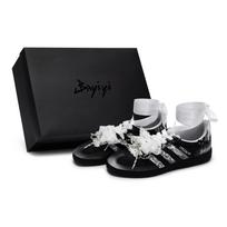 Adidas Originals HANDBALL SPEZIAL 811 Manufacturing, Swan Girlish, Special Shoe Box Slip Resistant Lightweight Low top JP5669(Team80-S-BOX) 38 black