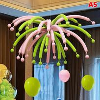 Colorful Long Strip Balloons Dopamine Firework Decoration Balloon Multicolor Latex Balloon Birthday Wedding Party Photo Backdrop Other
