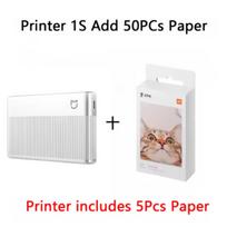 MIJIA Portable Photo Printer 1S Bluetooth Thermal Print ZINK Inkless Technology Xiaomi App Wireless Portable Photo Printing