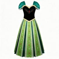 S-XXL Ledinės Princesės Annos Karūnavimo Suknelė cos Suknelė Helovinas Pasaka Anime Cosplay XL black