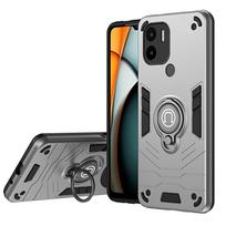 For Redmi A2 Plus Armor Magnetic Bracket Case For Redmi A2 Plus Slide Camera Protection Shockproof Cover For Redmi A2 Plus Cases Redmi A2+ pilka spalva