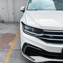 Ac29-For VW Tiguan MK2.5 - Car Headlight Eyebrows Cover Lamp Eyelids Trim Accessories juoda