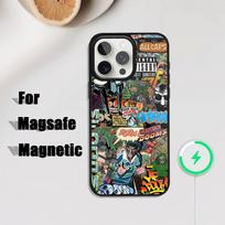 Rapper Retro Mf D-Doom Phone Case For iPhone 17,16,15,14,13,12,11,Pro,Max,Plus,Mini,SE4,E Magnetic Magsafe Wireless Charging iPhone12PRO black