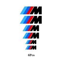 6 VNT Automobilio Stabdžių Suportų Lipdukai Atsparūs Karščiui Dekoracija PVC Lipdukai BMW M Performance E36 E46 E60 E90 E91 E92 E93 F30 F20 juoda
