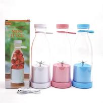 420ml Electric Juicer Mini Wine Bottle Blender Fruit Mixers 6 Blades Charging Juicer Cup Small Household Portable Juicer Blender brown