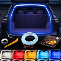 Ambient Lighting Car Interior Trunk LED High Interior Adjustable Flush Easy for Car Trunk Light, Light, Strip, Brightness, Ambient, Decoration, mėlyna