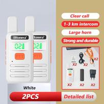 BTDX 2 pcs Mini Walkie Talkie PMR 446 Portable Two-way Radio ht PTT Walkie-talkies M9 Portable Radio for Hunting Cafe US balta