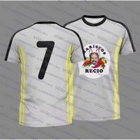 Amador Recio Football Jerseys Seafood Shrimp Recio Print T-Shirt Quick Drying Sportswear Summer Beach Tee Men's Women's T-Shirts M white