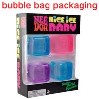 Schylling Needoh Nice Cube Sensory Squeeze Toy Super Squish Squishy Stress Relief Anti-Anxiety Fidget Tool black
