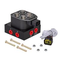 Universalus oro pakabos trijų viename slėgio matuoklis su solenoidiniu vožtuvu ir valdymo pultu Laivo tipo jungiklių rinkinys Just valveblock black