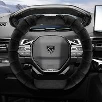 Tinka Peugeot pliušiniam vairo užvalkalui, žieminiam šaltį atstumiančiam ir šildančiam užvalkalui modeliams 208 E-208 2008 E-2008 3008 E-3008 Partner Rifter 308 E-308