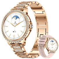 Smart Watch i58 Women Bluetooth Call Smartwatch Voice Assistant Health Sleep Monitor Multi-Sport Pedometer IP67 Pink