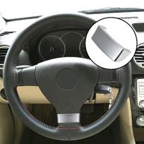Chromuotas emblemos dangtelis vairo apdailai su blizgučiais, įdėklas, apdailos dangtelis, tinkamas VW Golf MK5 Plus 5 GTI Passat B6 3C Eos Jetta black