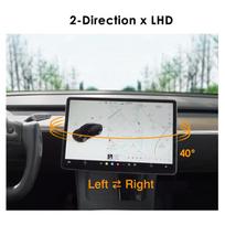 New Reliable for Tesla Screen Rotation Bracket Model 3 Y Accessories GPS Navigation Rotating Holder 4-Direction Swivel Mount Kit 2-Direction LHD gray