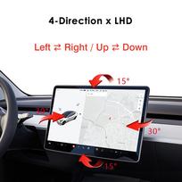 New Reliable for Tesla Screen Rotation Bracket Model 3 Y Accessories GPS Navigation Rotating Holder 4-Direction Swivel Mount Kit 4-Direction LHD1