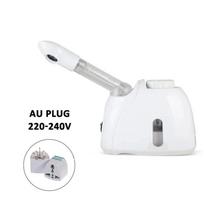Veido karštų garų garintuvas su ištraukiama rankena, garinantis šiltą rūką, drėkintuvas veido SPA procedūroms, sinusams, drėkinimui, skirtas naudoti namuose arba salone AU Plug balta