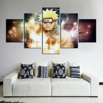 Plakatai ir spaudiniai Drobės tapyba Modernus sienų menas 5 dalių Janpan Anime paveikslėlis drobės spaudinys Namų dekoras 20x35cm*2  20x45cm*2  20x55cm*1 white