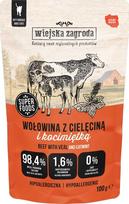 wiejska zagroda Beef with veal and catnip – wet food for cats