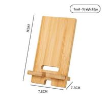 Bambukinė stalinė telefono ir planšetės laikiklio stovelis Natural Wood Color beige