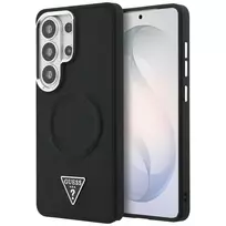 GUESS Embossed Ring Triangle Logo phone case with stand for Samsung Galaxy S26 Ultra (S948), black