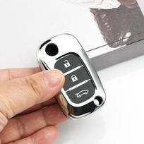 Soft TPU Filp Folding Shell Fob Holder for Renault Clio Megane Kangoo Master Fluence Modus Lada Car Remote Key Case Cover sidabras