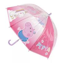 Peppa Pig vaikiškas skaidrus skėtis Ø71 cm