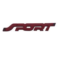 Sport Emblem Tail Sticker for Mondeo Fiesta Modified Cars raudona