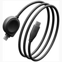 Energea Kabel Flow Duo Watch 2-w-1 USB-C to USB-C + Samsung Watch charger 480Mb/s 60W 1.5m black