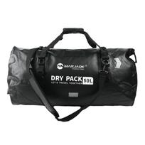 MARJAQE 80L Motorcycle Dry Bag Tail Luggage Bag PVC Waterproof Duffel Bag for Motorcycling Camping Boating Fishing Kayaking black