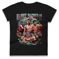 Manny Pacquiao Bootleg Womens T Shirt Mens Tops Tees Unisex L brown