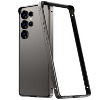Aliuminio lydinio rėmelis Samsung S26 Ultra/S24 Plus/S25 telefono dėklui - Apsauginis dangtelis nuo kritimo S25 Plus gray