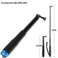 Selfie Stick Aluminum Alloy Adjustable Monopod Extension Rod For GoPro Hero 13 12 11 10 9 7 6 5 Insta360 X4 X3 DJI Action 5 4 3 49cm