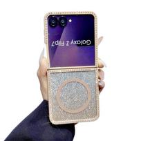 Samsung Galaxy Z Flip 7/6/5 Double-Sided Diamond Magnetic Phone Case Z Flip 6
