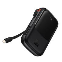 Baseus Powerbank 10000mAh 20W Qpow Pro Overseas Edition + USB C 3A Cable - Black - OUTLET