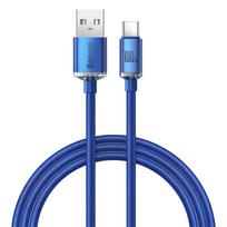 Baseus Crystal Shine Series USB cable for fast charging and data transfer USB Type A - USB Type C 100W 1.2m blue (CAJY000403) - OUTLET