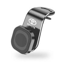Magnetic Car Phone Holder Air Vent Clip Mount Rotation Cellphone Support For Toyota Chr rav4 Yaris prius avensis Corolla Camry PX9 gray