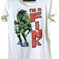 Vintage 80s 2000ad THE FINK Judge Dredd Comic Magazine t Shirt and kids shirt Anthrax Punk Rock 150 black