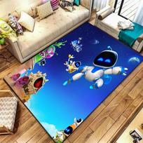 ASTRO BOT Carpet Rug for Living Room Bedroom Home Sofa Decoration,Kids play Non-slip Floor Mat 40x60cm( 15x23in ) blue