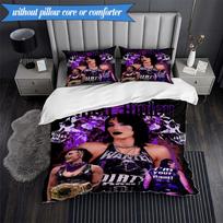 Dark Rhea wrestler Fashion 3pcs K-pop music group Bedding set,Ideal for Bedroom, Dormitory,Including Duvet Cover And 2pcs Pillowcases,Fan gifts 135cm*200cm