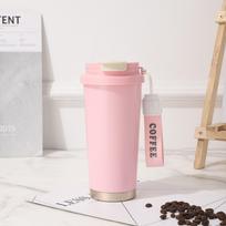 Lily-of-the-Valley 530ml Stainless Steel Thermos Cup - Elegant Business Gift 530ml white