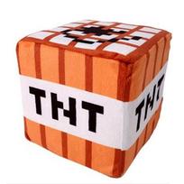 Nice Tnt Plush Pillow Cube Toy Key Chain Pendant Soft Plush Stuffed Toys Xmas Birthday Gifts For Kids Spoof Decoration orange