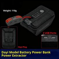1Pcs For 18V Li-Ion Battery Case Adapter Dual Usb Ports Power Bank Phone Charger Led Working Light Converter Lamp Flashlight A1